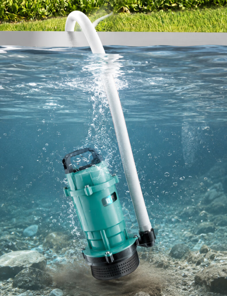 New Territory Cast Iron Pump Head Submersible Pump 220V Corrosion Resistant Durable High Flow High Lift Household Water Pump Irrigation Pump 16