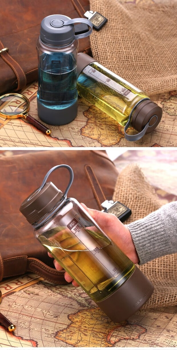 富光太空杯大容量塑料水杯子男健身便携超大号户外运动水壶2000ml