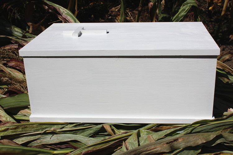 手工白色宠物棺材猫咪棺材狗狗棺材宠灵盒宠物殡葬用品刻字刻画内部