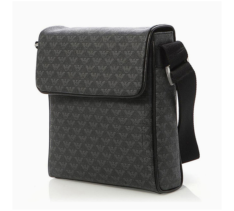 emporio armani阿玛尼男包 男士休闲商务邮差包单肩斜挎包 y4m001-yh