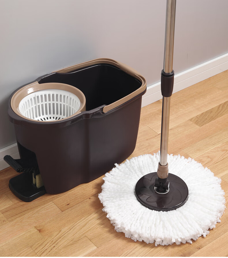 chongsukei旋转脚踩拖把旋转密码拖家用脚踩甩水拖把手压式地拖桶好神