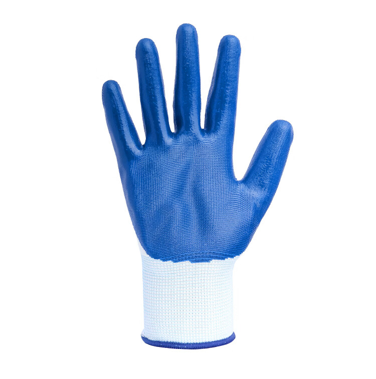 XINGGONG Latex-Coated Work Gloves, Non-Slip, Wear-Resistant, for Beach Combing And Fish Cleaning, Anti-Pinch, Anti-Puncture, Double-Layer Palm Coating with Wrinkled Texture, Labor Protection Gloves, 2 Pairs Per Pack J8 10