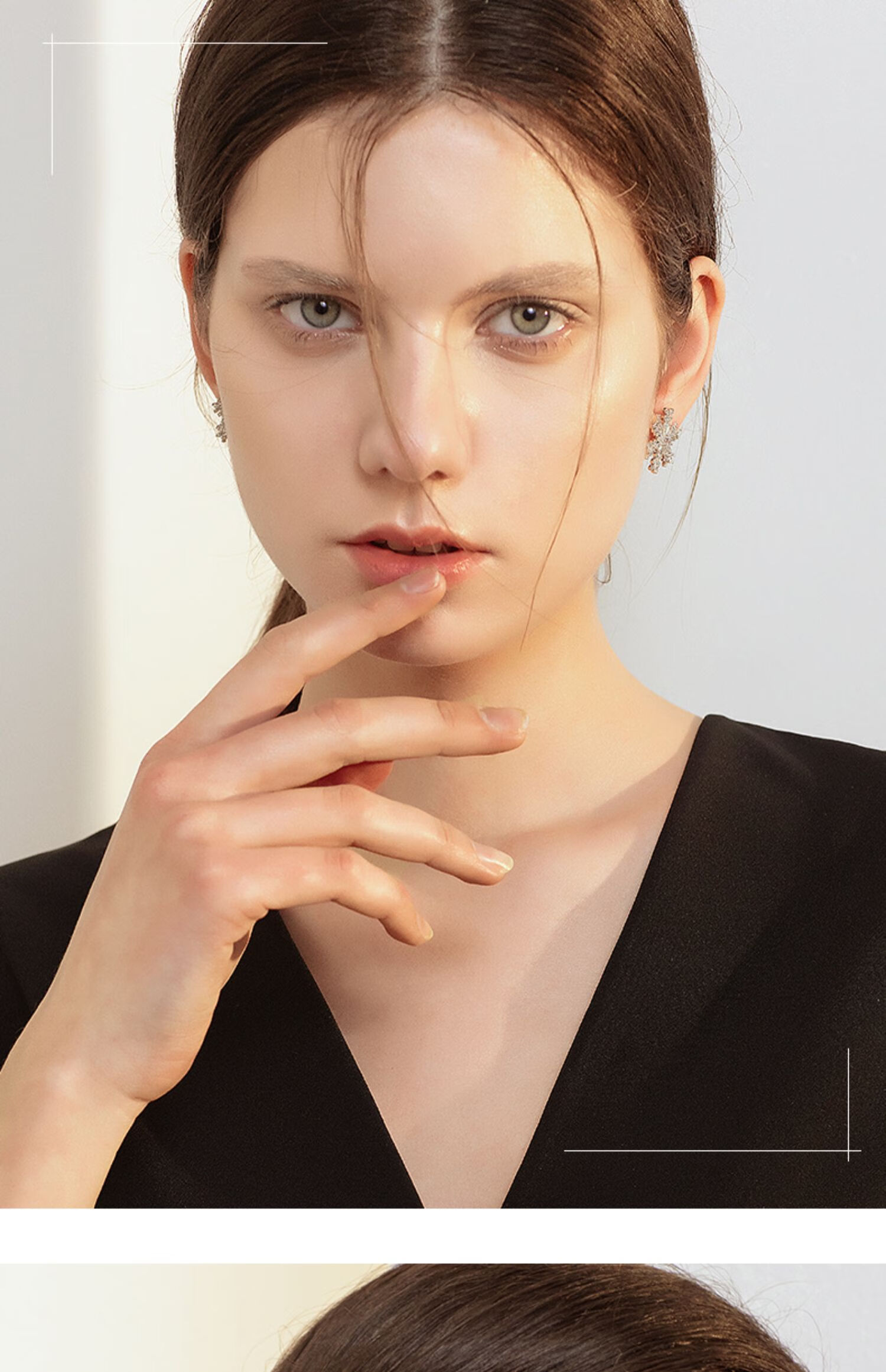 大雪花耳钉耳环女夸张气质网红时尚潮简奈人造锆石款雪花耳钉636银色