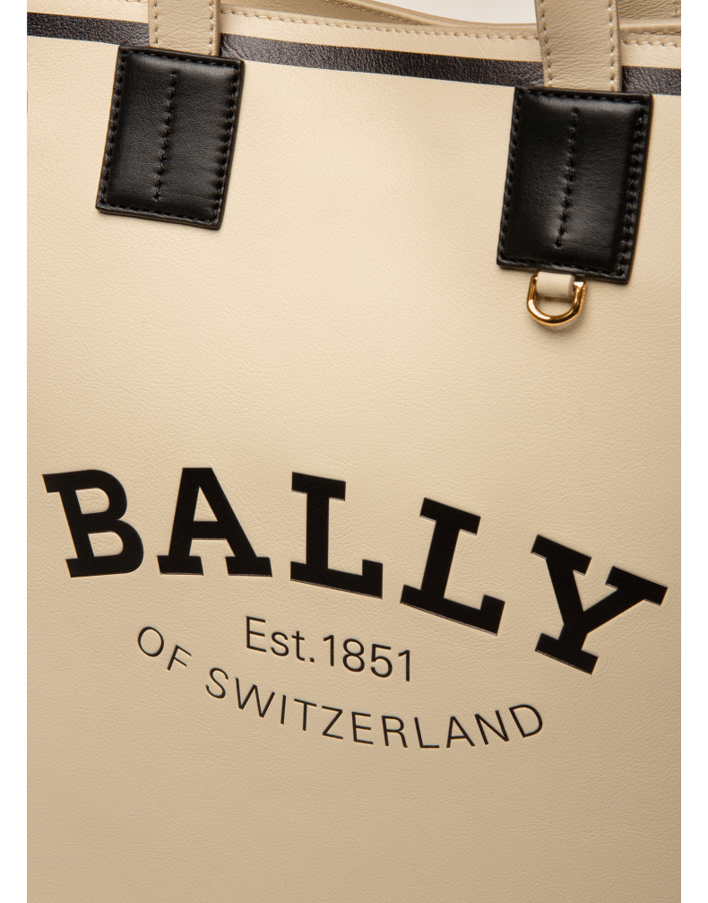 bally/巴利2022新款女士浅米色皮革托特包6301615 多色 均码【图片