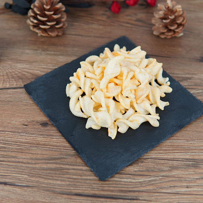 巴巴脆休闲100膨化食品80g螺旋薯片 8090的记忆的食礼包 番茄2袋原味3