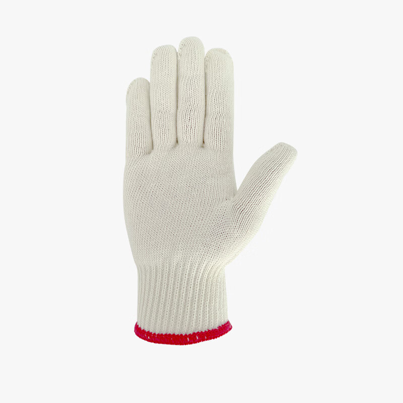 Huixiang Cotton Thread Work Gloves 600g/Pack 600 Pairs Durable Anti-Slip Construction Work Gloves Warm Reinforced Edges 6