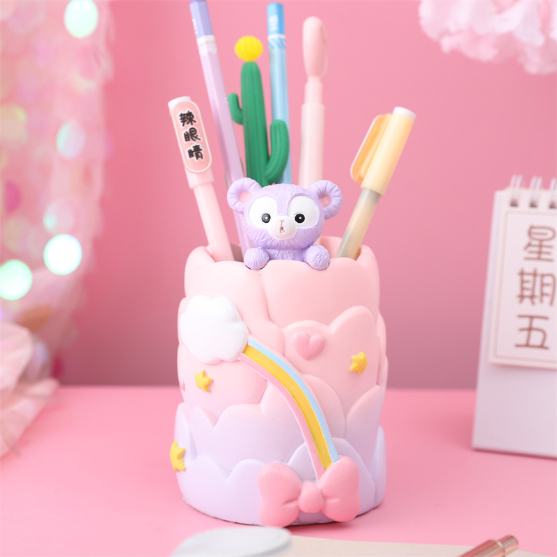 星黛露笔筒摆件送女友520情人节毕业生日礼物创意卡通可爱少女心办公