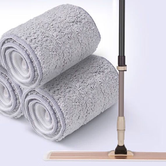 拖把布粘贴式布块自粘替换装布套平板拖把布布片平托替换布喷雾 长