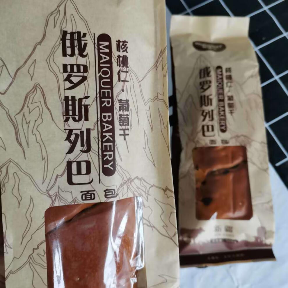 麦趣尔新疆大列巴黑麦列巴烘焙早餐干面包 麦趣尔黑麦果仁列巴1条(500