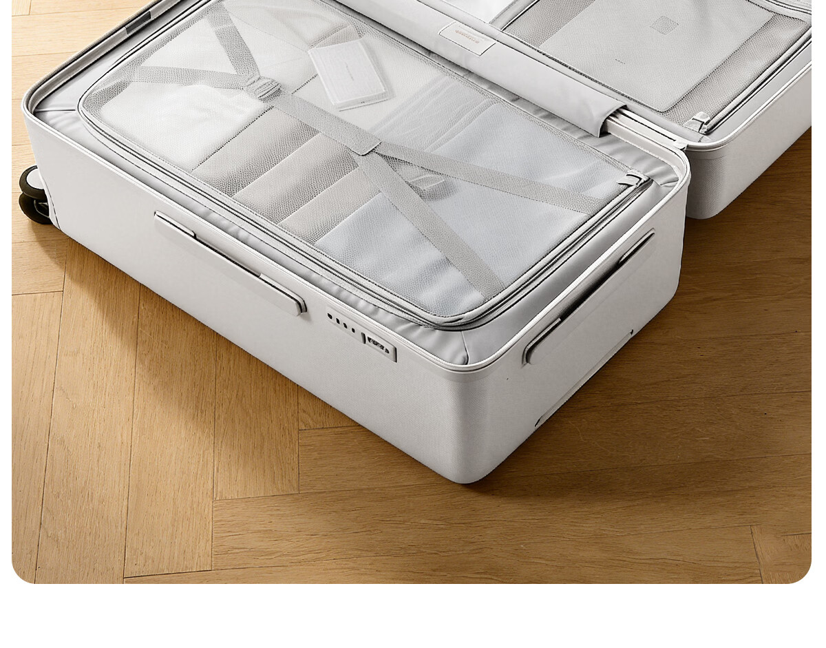 Hanke Luggage Trolley Travel Suitcase Large Capacity Unisex Student Password Lock 29-inch Eco-friendly Gray 6th Generation Upgrade 19
