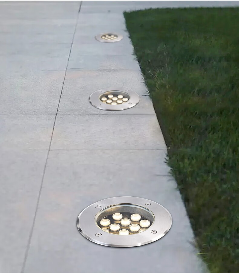 led地埋灯嵌入式地灯户外防水埋地射灯广场花园庭院地灯草坪灯 72瓦
