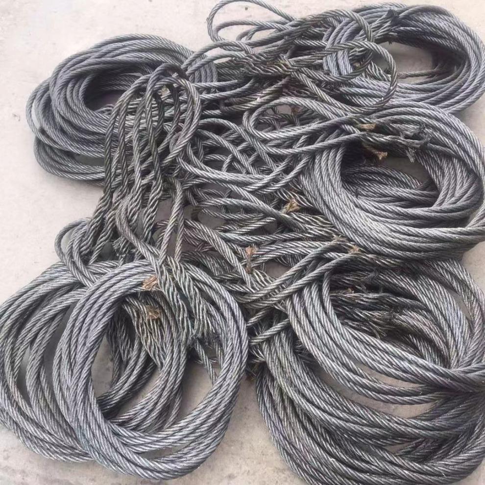 钢丝绳套全套拖车货车塔吊吊索具钢丝绳超软手编起重耐磨汽车塔吊 18