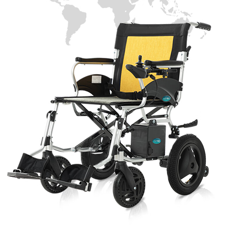 京健康互邦电动轮椅车智能全自动老年老人残疾人轻便折叠小型互帮代步
