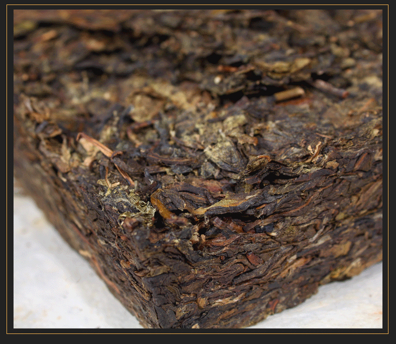 善诚布朗山黄金砖普洱生茶金飞叶生茶砖1000克