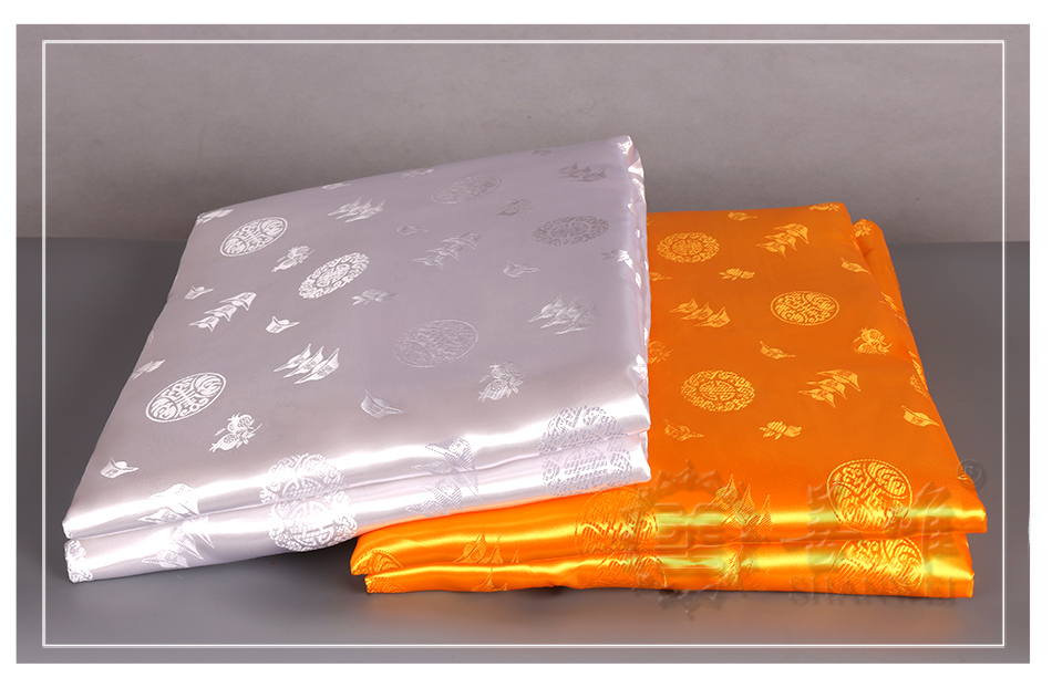善唯高档绸缎纯棉寿被寿褥寿枕金银双铺盖寿衣殡葬用品元宝被褥