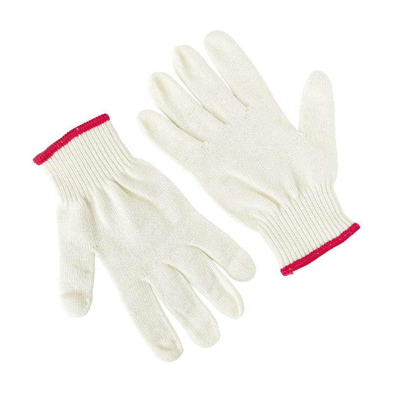 Huixiang Cotton Thread Work Gloves 600g/Pack 600 Pairs Durable Anti-Slip Construction Work Gloves Warm Reinforced Edges 10
