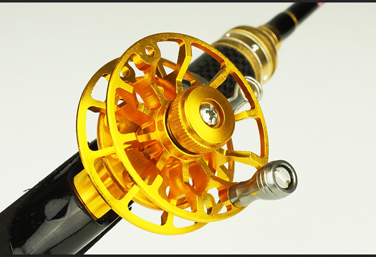 全金属前打轮矶钓中通轮冰钓渔线轮筏钓轮台钓鱼竿轮收线轮绕线轮a款