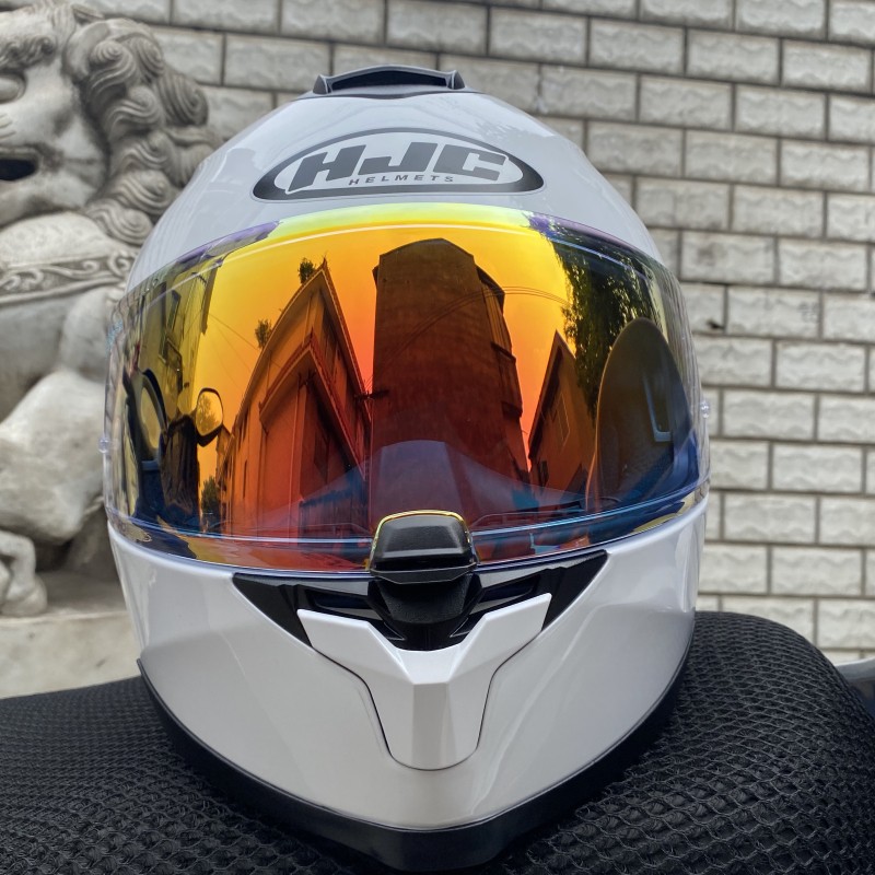 进口韩国头盔c70双镜片摩托车赛车头盔全盔赛车盔sharp五星 traky mc