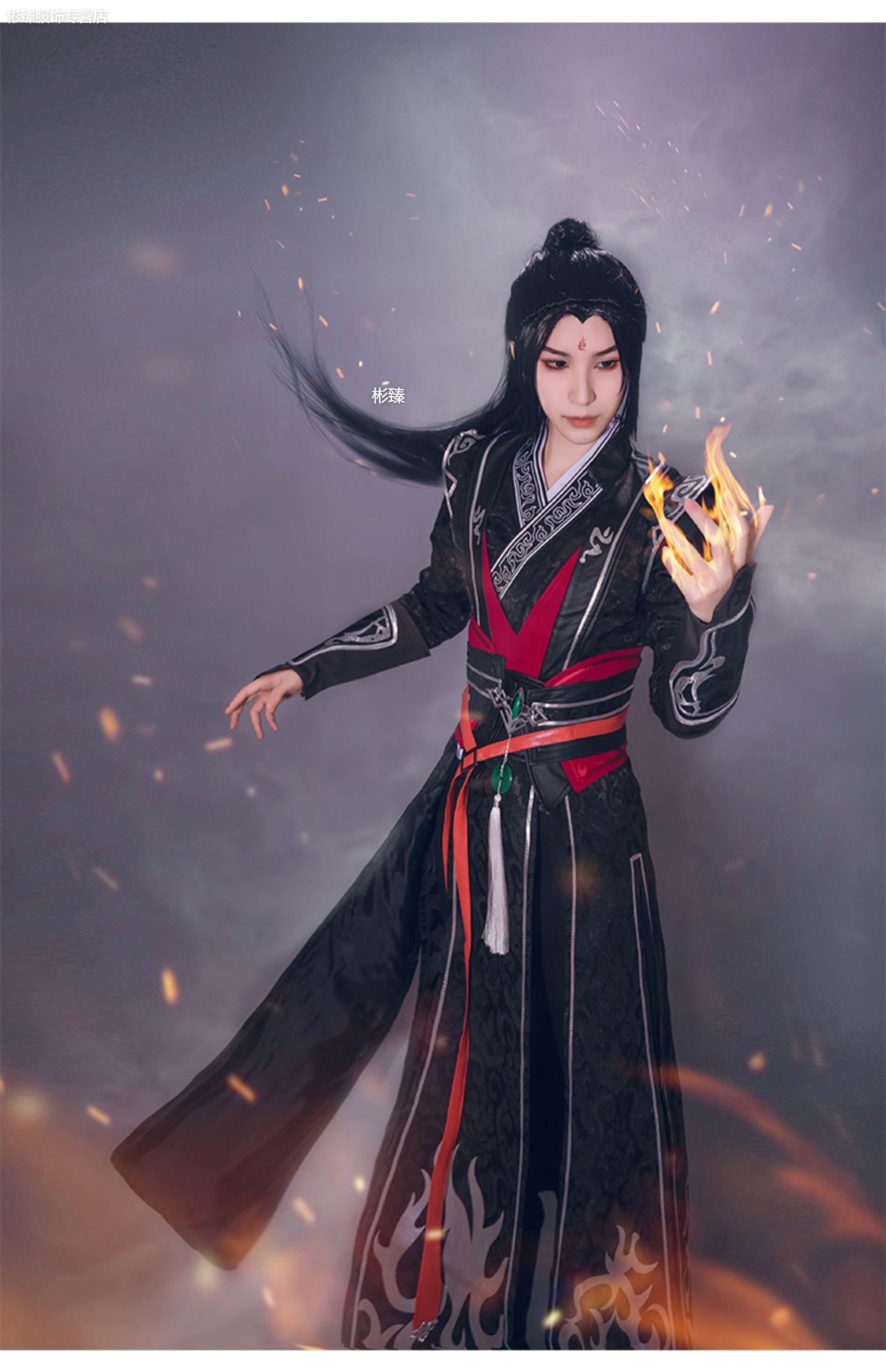 洛冰河cos服人渣反派自救系统cosplay天魔全套假发古装汉服男女装