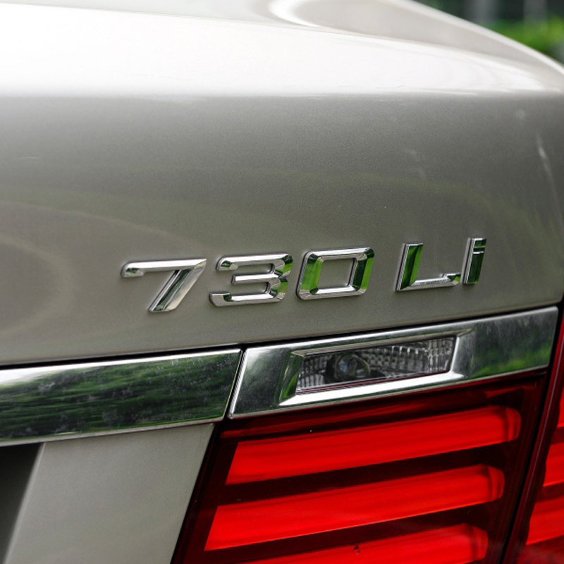 yp适用于宝马730li车标740li字标750li字牌760li尾标新7系后标车贴后