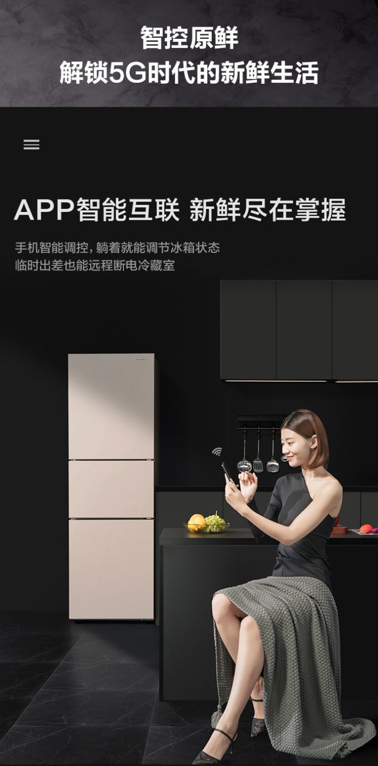 松下panasonic冰箱303升三门风冷无霜电冰箱微冻保鲜nr-ec30ap1-n 303