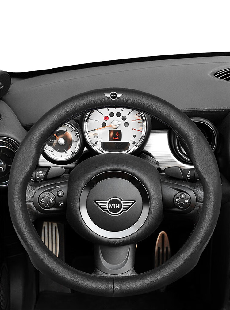 宅趣(zaiqu)null宝马迷你minicooper方向盘套countryman one fun真
