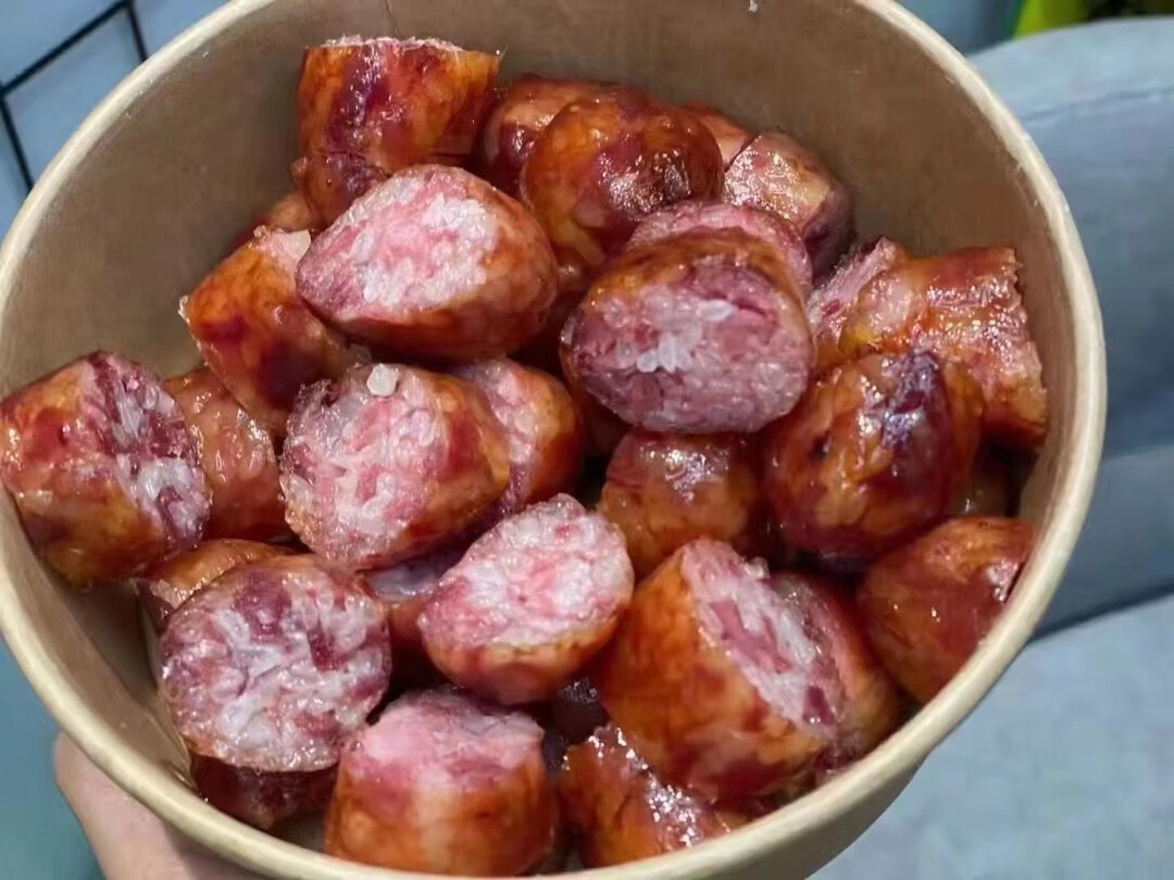 胖脸姐糯米肠 烤肠范范手作糯米肠新鲜糯米肠玉米烤肠香肠零食500g 好