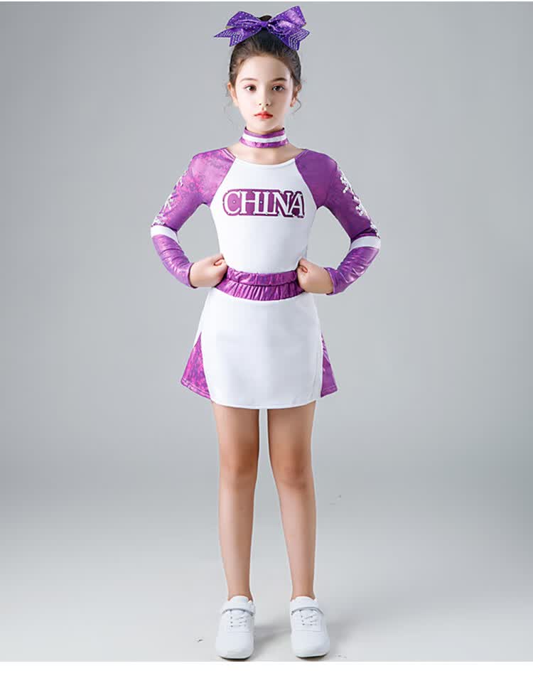 赵小熊儿童啦啦操演出服装小学生拉拉队健美操服竞技比赛篮球啦啦队