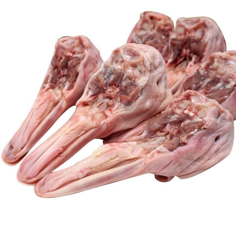 生鲜鸭头冷冻带舌新鲜鸭舌鸭下颚鸭下巴鸭货卤货食材麻辣零食罗菲迪新