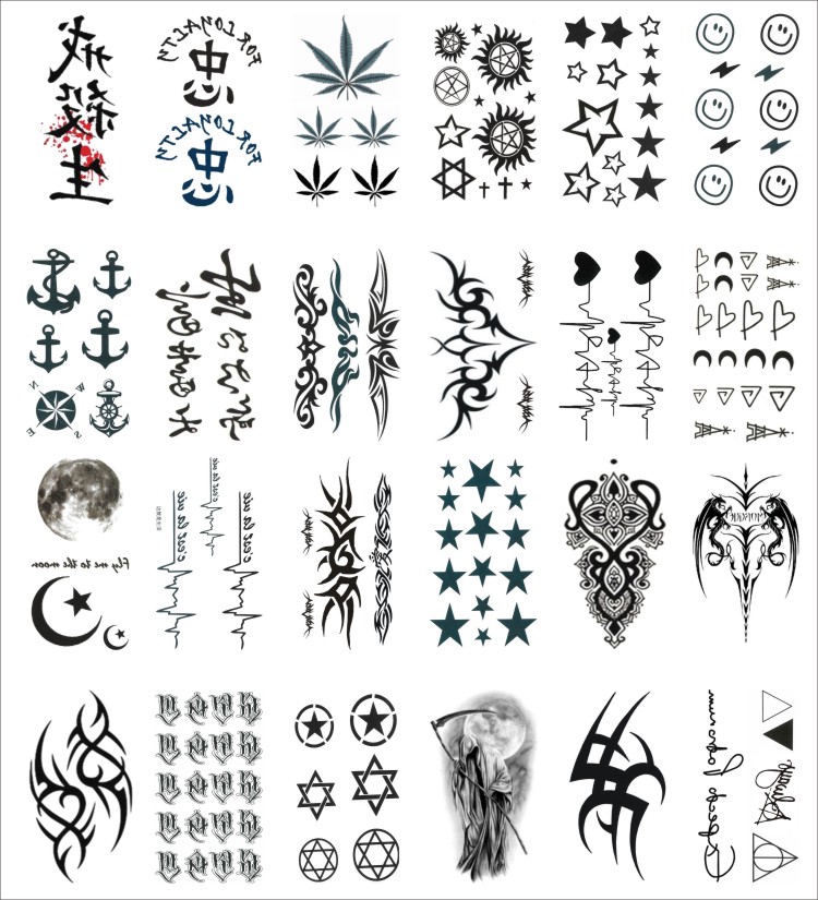 品牌: 浪莎(langsha) 商品名称:【抖音同款】浪莎50张纹身贴持久防水