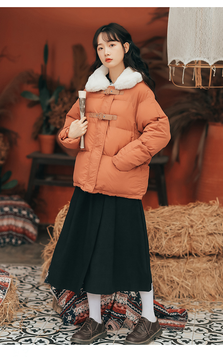 秋冬季女装青少女高中生学生装女衣服棉衣外套女冬装2019新款初中学生