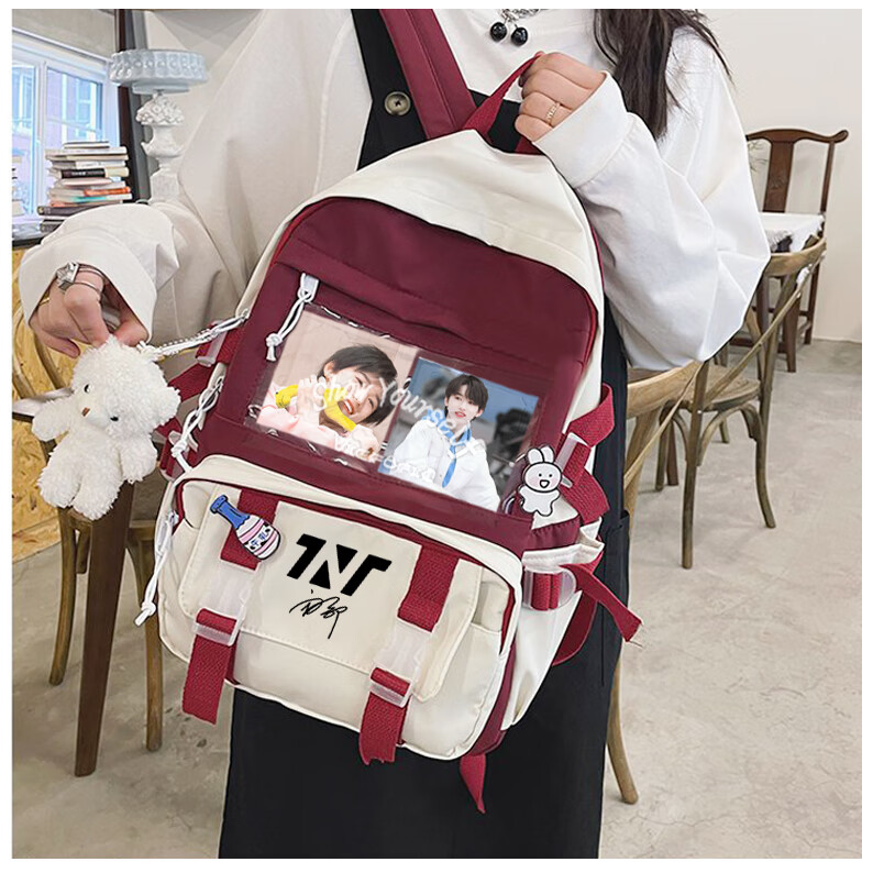 宋亚轩刘耀文严浩翔丁程鑫签名学生周边同款书包 粉宋亚轩【图片 价格