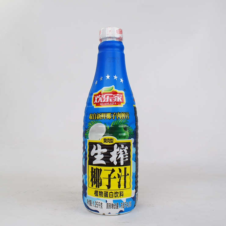 欢乐家椰汁 生榨椰子汁瓶 果肉型植物蛋白饮料 物蛋白饮料【图片 价格