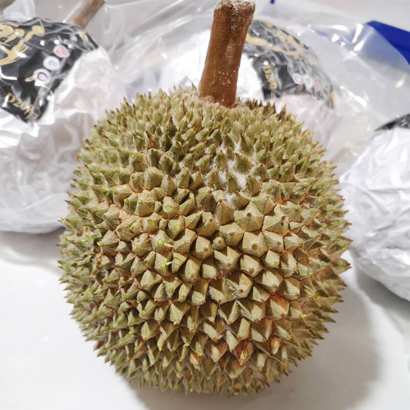 马来西亚进口黑刺d200榴莲(榴莲)(顺丰空运)一个整颗带壳冻果榴莲水果