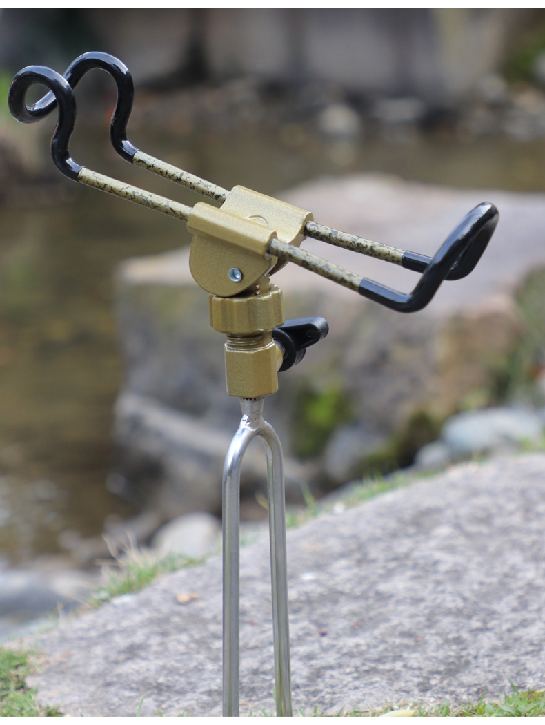 【京选品质】鱼竿支架地插鱼杆钓鱼万向炮台海杆海竿简易手竿抛竿多