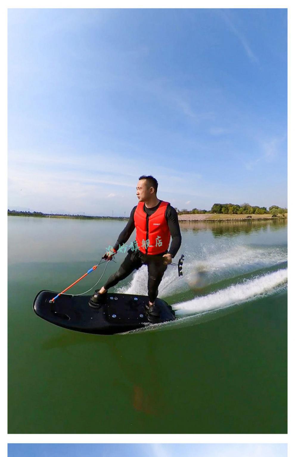 水上汽油动力冲浪板抖音电动碳纤维冲浪板水上运动站立高速划水喷射
