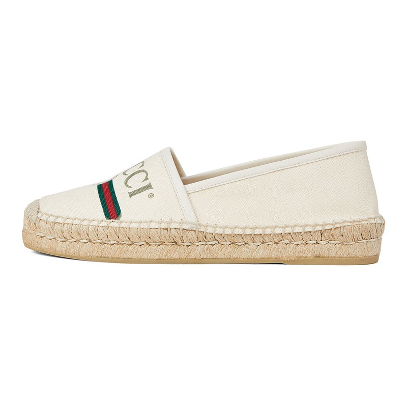 gucci古驰女士gg徽标渔夫鞋休闲鞋9074欧码35