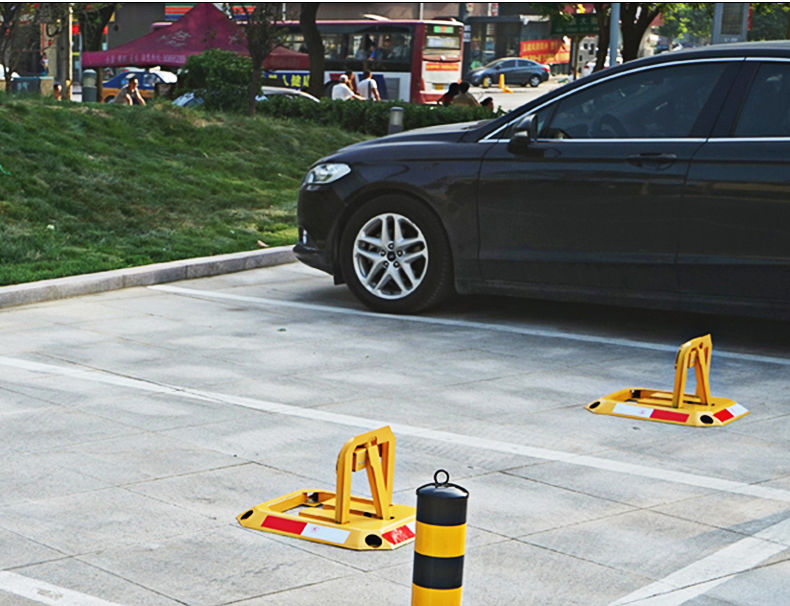 地锁车位锁汽车停车位地锁占位锁加厚防撞固定八角车位锁停车桩免打孔