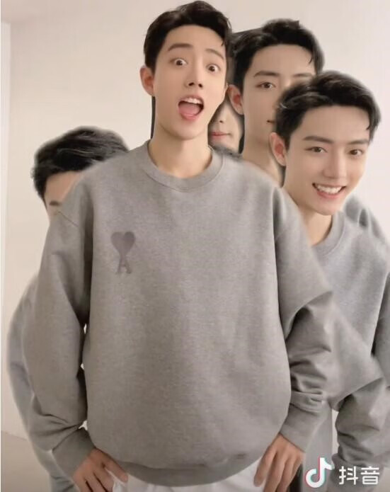 a潮牌mi paris肖战同款小飞侠卫衣男女情侣爱心刺绣桃心a字圆领宽松