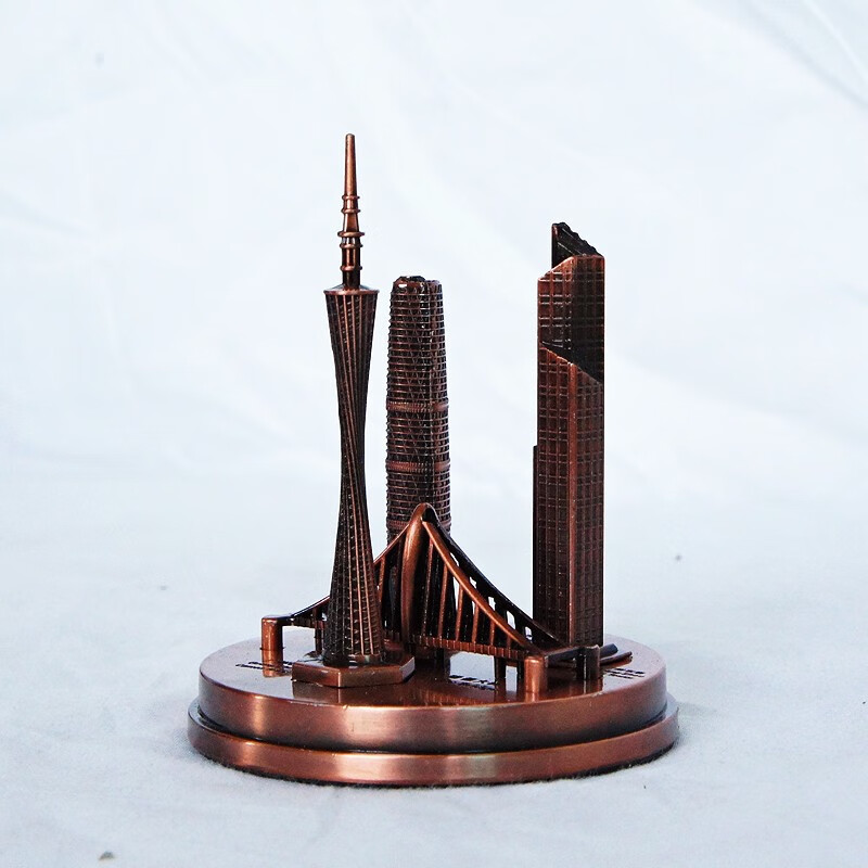 广州四件套模型摆件 家居办公室桌面金属装饰摆设工艺品 创意礼品旅游
