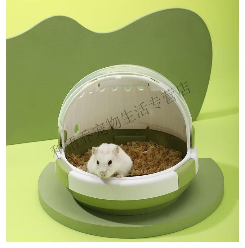 ins风仓鼠外带笼子 手提透明轻质便携笼 金丝熊鼠防越狱外出用品 经典