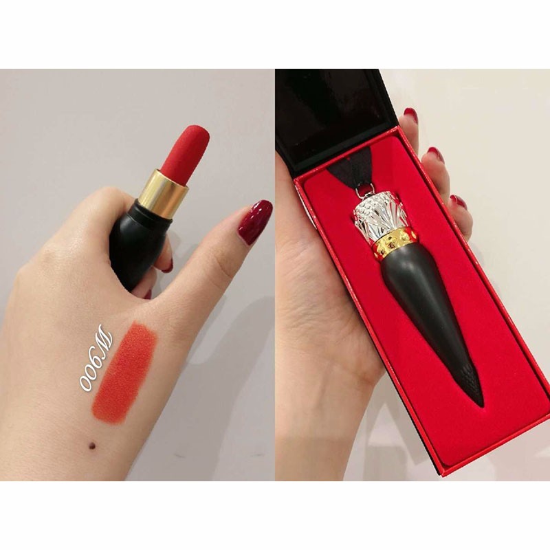 情人节礼物现货christianlouboutin萝卜丁女王权杖口红唇you005g橘调