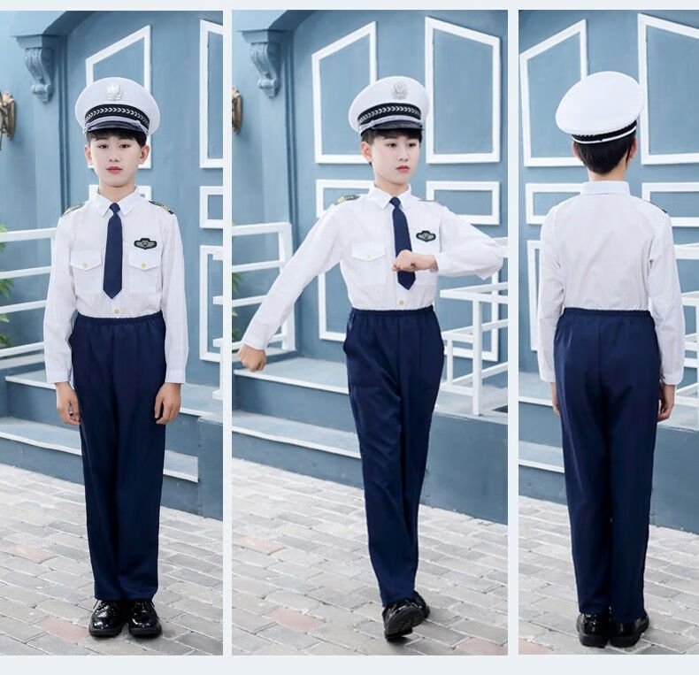 曼迪尚冬季换新儿童海陆空军衣服表演服小学生合唱服男女童升旗手诗歌