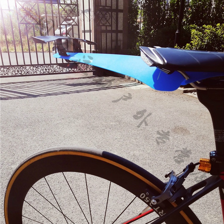 山地车公路车自行车挡泥板尾翼破风起飞个性配件装饰汽车gt小尾翼 玫