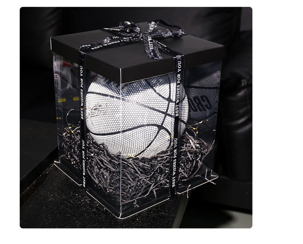 篮球礼物限量版篮球礼物送男朋友7号夜光发光男生生日礼盒包装室外