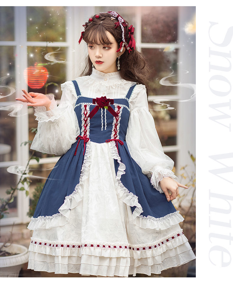 童话镇白雪姬lolita裙春秋童话风洛丽塔jsk公主裙图片色s