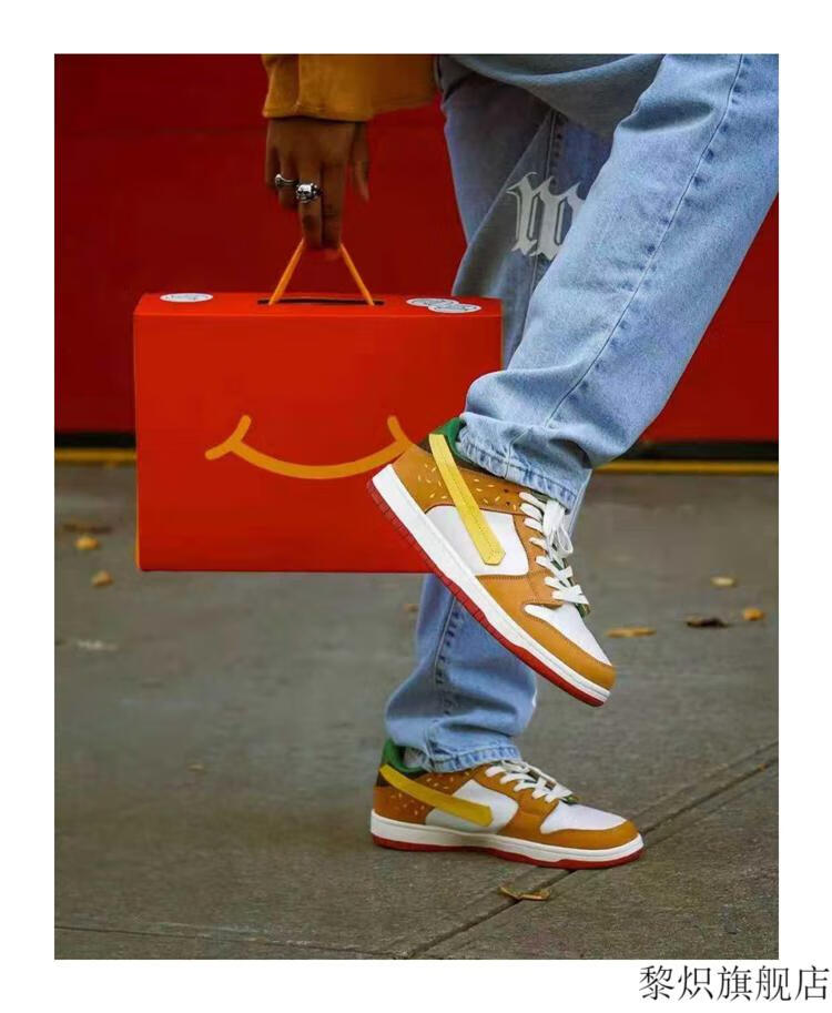 【汉堡薯条鞋】vandy the pink汉堡包鞋潮流运动休闲滑板鞋薯条低帮