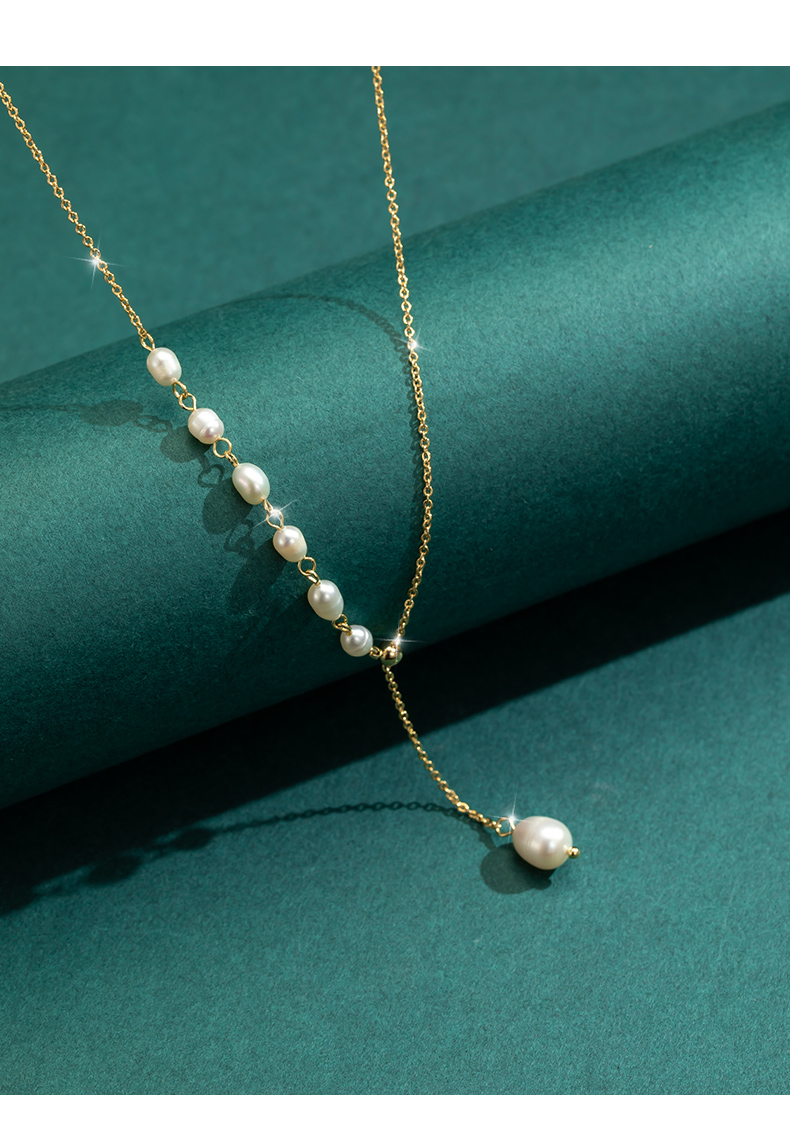 淡水珍珠项链2021年新款女夏轻奢小众饰品设计感高级锁骨链颈链首饰