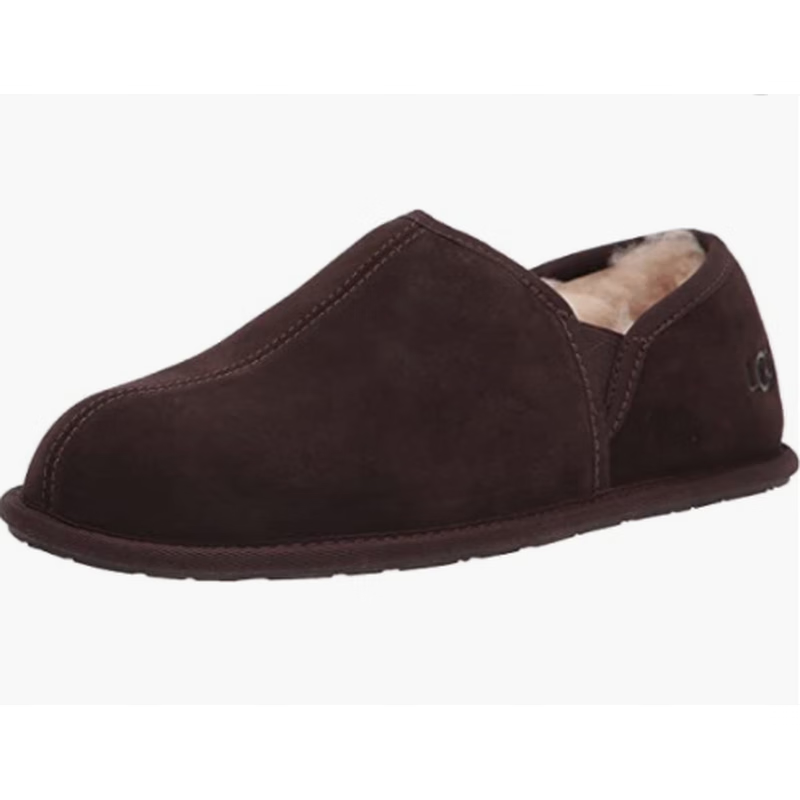 ugg男休闲鞋鞋棉鞋冬季保暖柔软舒适套脚圆头一脚蹬反毛皮羊毛scuff