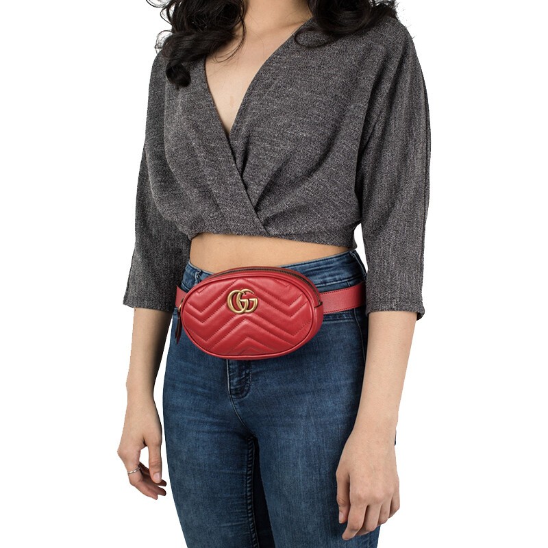 古驰gucci marmont系列腰包斜挎包 红色 75【图片 价格 品牌 报价】